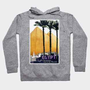 Vintage Travel Poster Egypt The Fascinating Land of the Pharaohs Hoodie